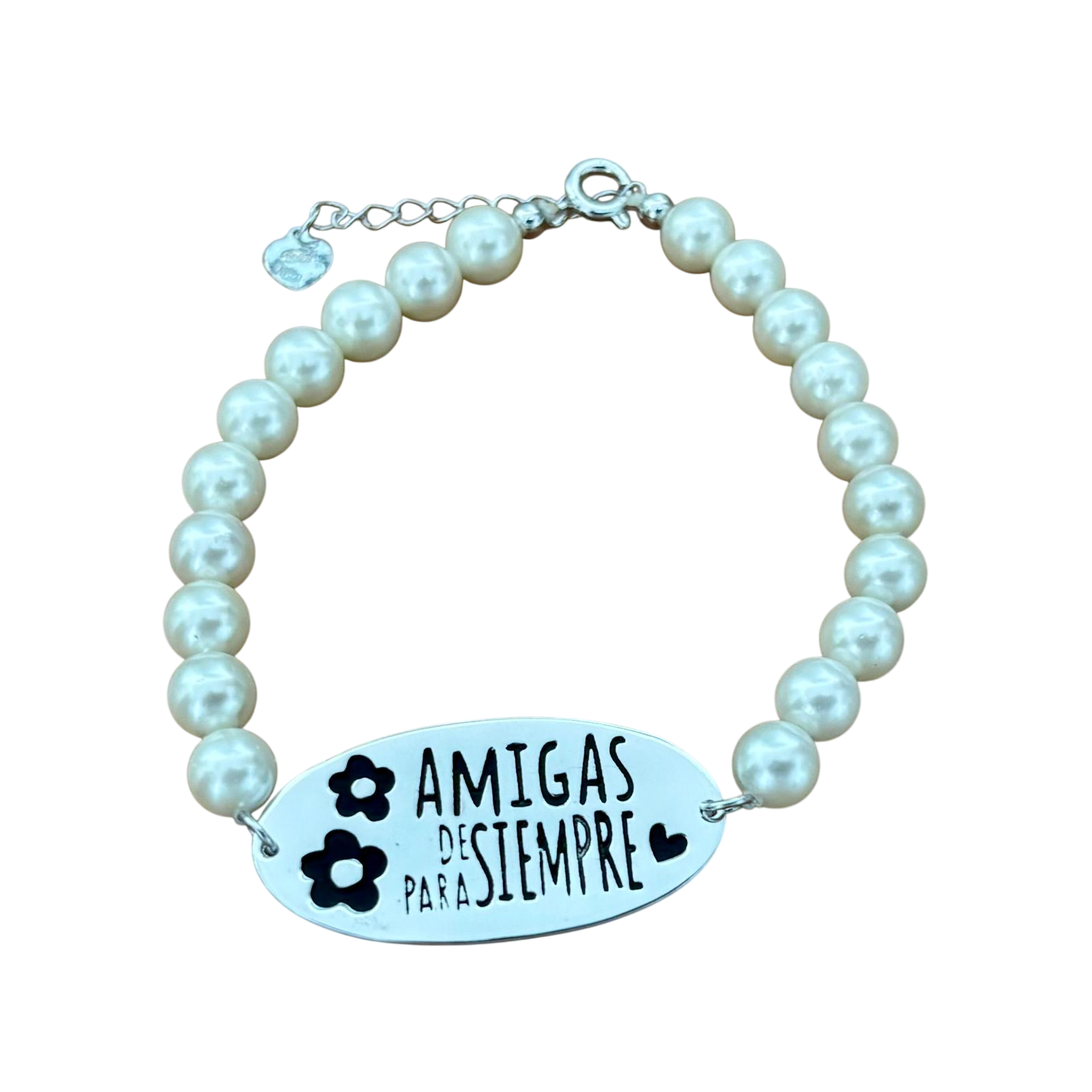 Pulsera de siempre y para siempre en Plata con Perlas